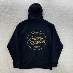 Lainey Wilson Hoodie Mens Large Black Bell Bottom Country Western Music Rodeo